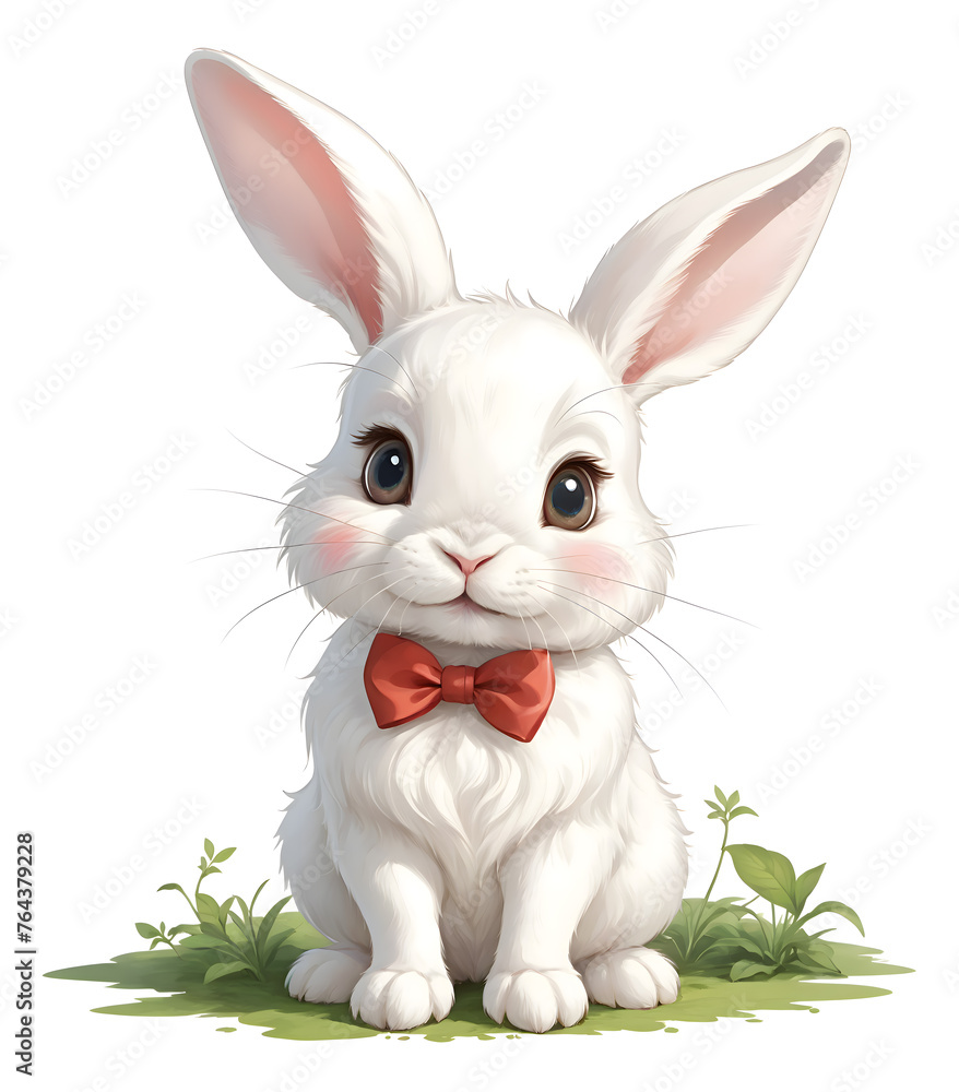 Obraz premium Cute rabbit illustration