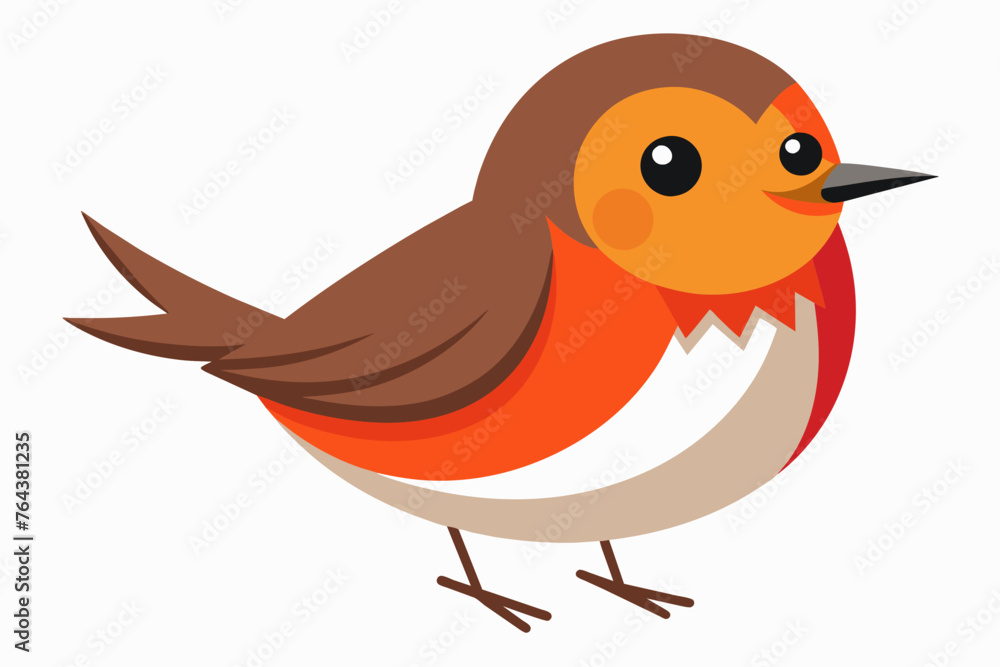 robin bird vector illustration robin bird vector illustration
