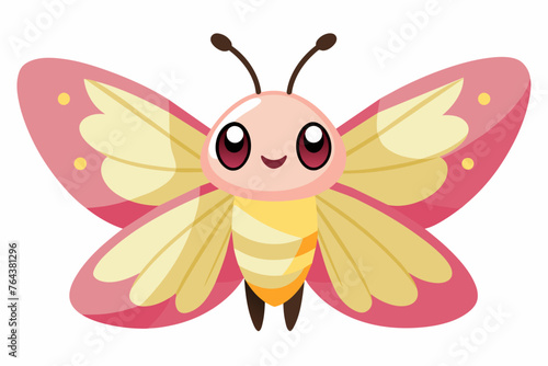 maple moth vector illustration