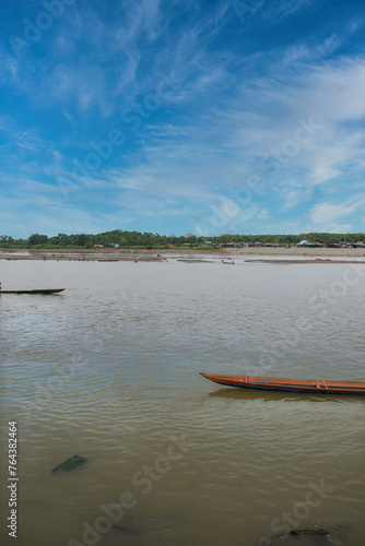 Choc    Quibdo  Colombia. March 4  2020  Fishermen on the shore of the Atrato river. 