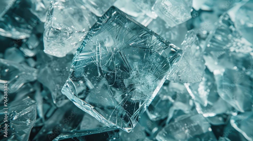 Fragility and violence concept in a broken glass texture background, Ai Generated. Fragility and violence concept in a broken glass texture background, Ai Generated.