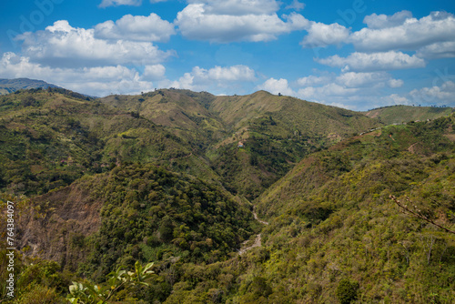 Landscape Via El Toyo-Cañas Gordas in Antioquia; Colombia. 