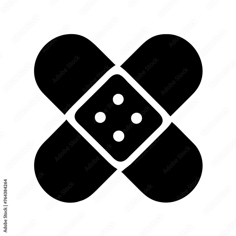 Bandage icon vector graphic element symbol illustration on a Transparent Background