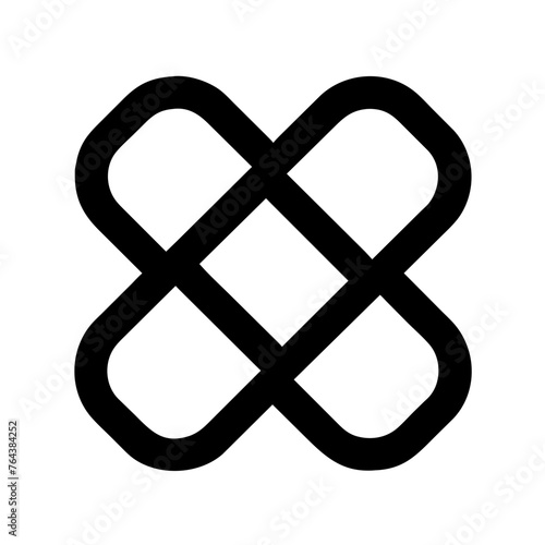 Bandage icon vector graphic element symbol illustration on a Transparent Background