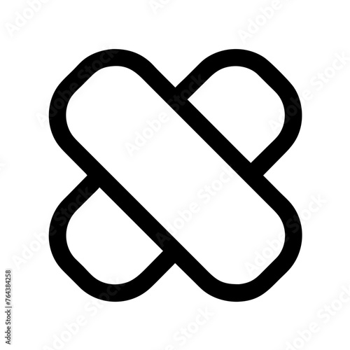 Bandage icon vector graphic element symbol illustration on a Transparent Background