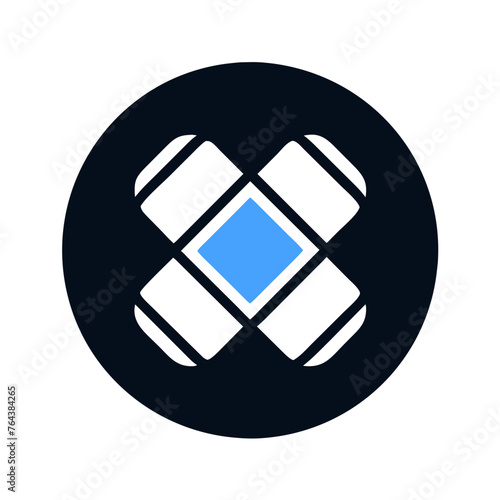 Bandage icon vector graphic element symbol illustration on a Transparent Background