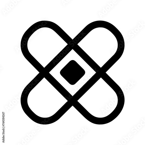 Bandage icon vector graphic element symbol illustration on a Transparent Background