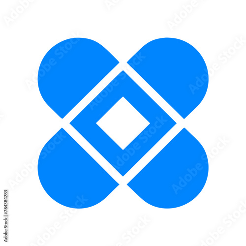 Bandage icon vector graphic element symbol illustration on a Transparent Background