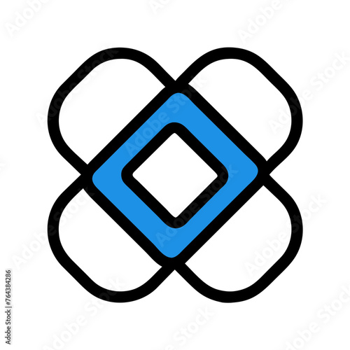 Bandage icon vector graphic element symbol illustration on a Transparent Background