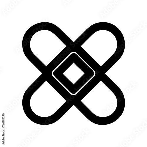 Bandage icon vector graphic element symbol illustration on a Transparent Background