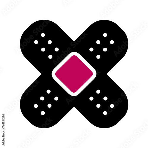 Bandage icon vector graphic element symbol illustration on a Transparent Background
