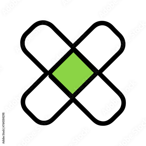 Bandage icon vector graphic element symbol illustration on a Transparent Background