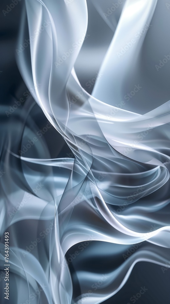 Obraz premium Abstract and modern grey background with bright curved lines