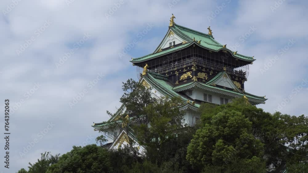 Osaka Castle in Summer in Japan - Commercially Usable Osaka Castle in Summer in Japan - Commercially Usable