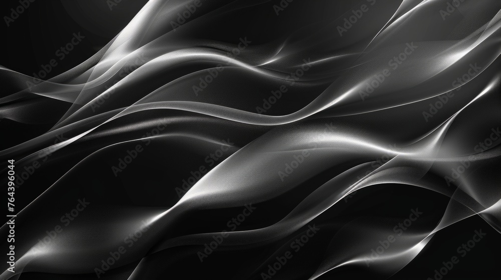 Obraz premium Modern Black Background Line Light Abstract