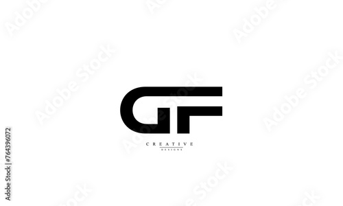 Alphabet letters Initials Monogram logo GF FG G F