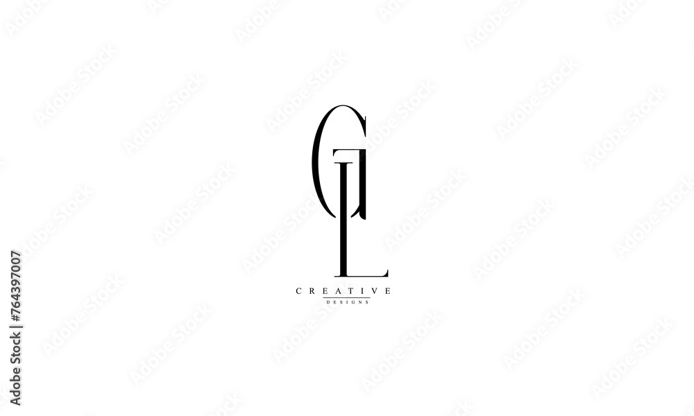 Alphabet letters Initials Monogram logo GL LG G L Alphabet letters Initials Monogram logo GL LG G L