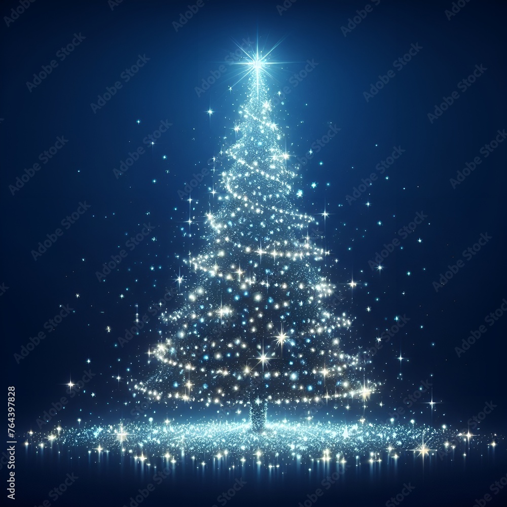 sparkling Christmas tree sparkling Christmas tree