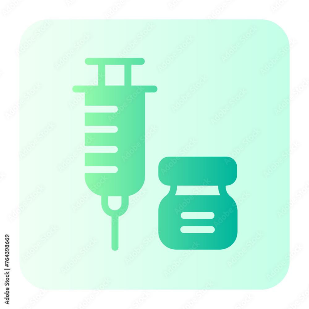 pet vaccine gradient icon pet vaccine gradient icon