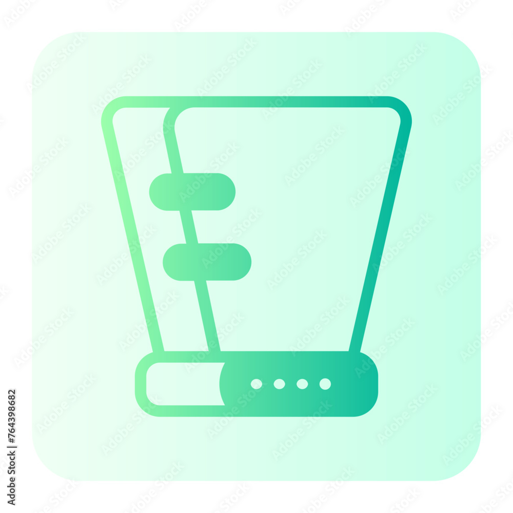 cone of shame gradient icon cone of shame gradient icon