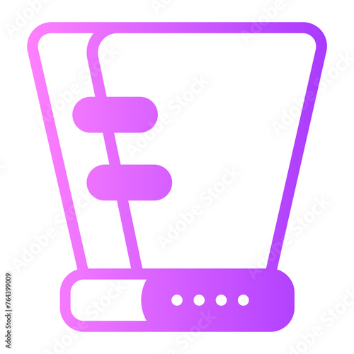 cone of shame gradient icon