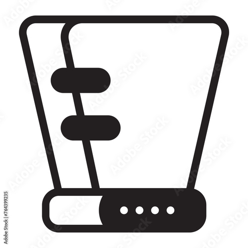 cone of shame glyph icon