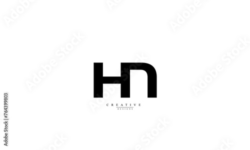 Free Download Alphabet letters Initials Monogram logo HN NH H N - GFXLoad
