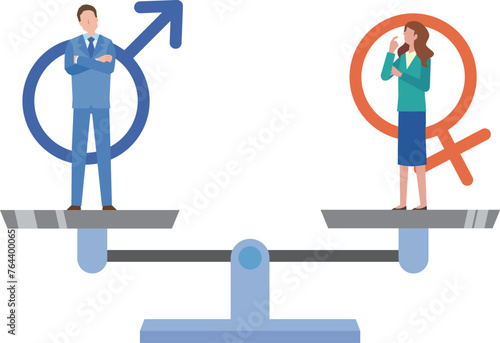 男女平等のイメージイラスト