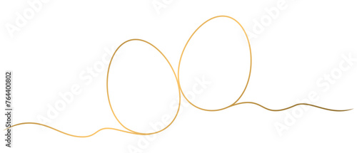 gold easter egg line art