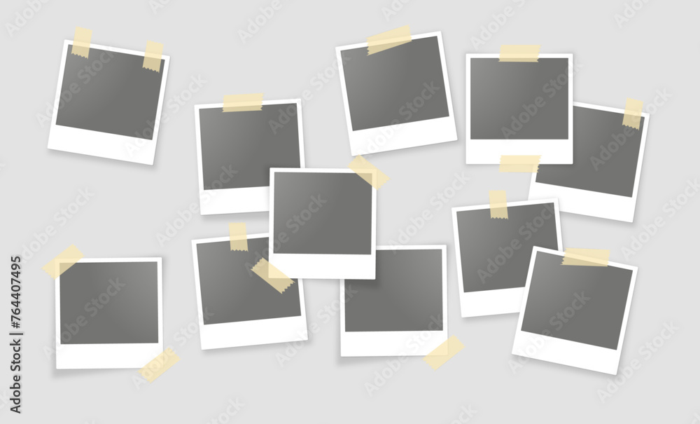 multiple polaroids background with tape multiple polaroids background with tape