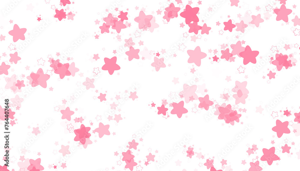 Pink starry transparent background , png
