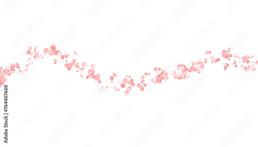 pink glitter with transparency background, PNG