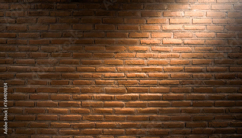 brick wall illuminated from the side background