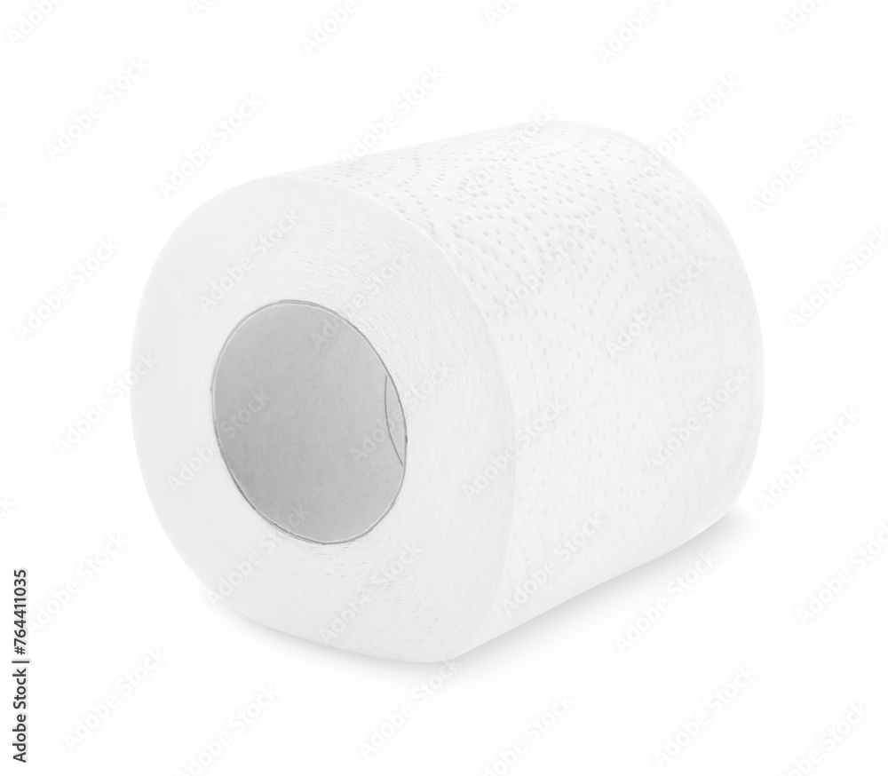 Roll of toilet paper isolated on white Roll of toilet paper isolated on white