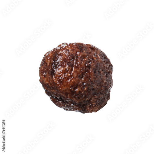 Tasty chocolate cereal ball isolated on white © New Africa