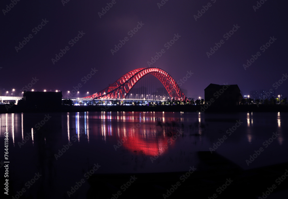 Obraz premium bridge at night