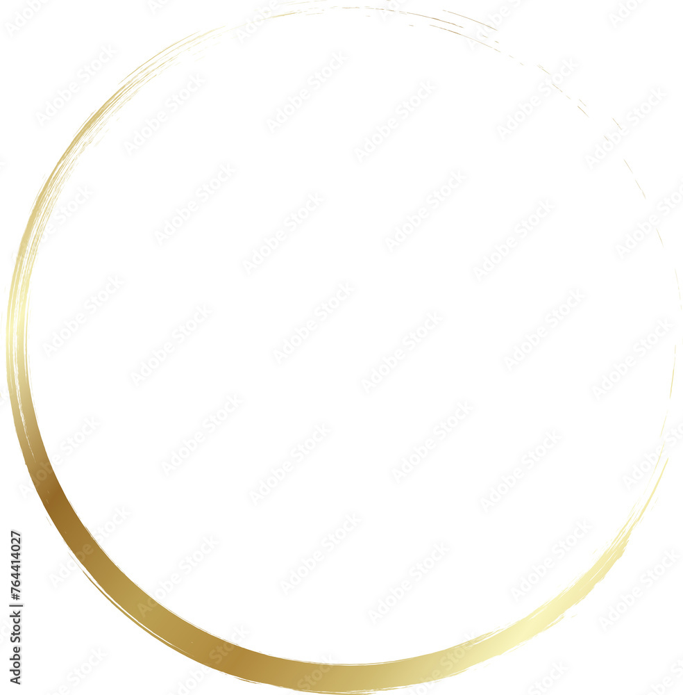 Golden brush circles. Elements for design Golden brush circles. Elements for design