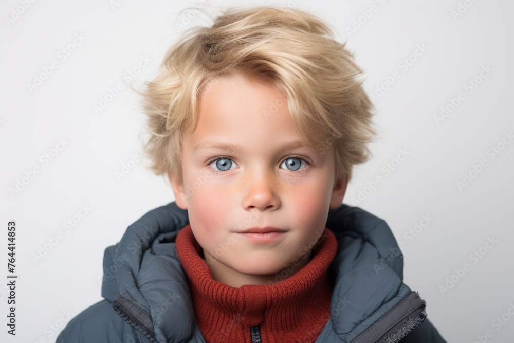 Portrait of a cute little boy with blond hair and blue eyes Portrait of a cute little boy with blond hair and blue eyes