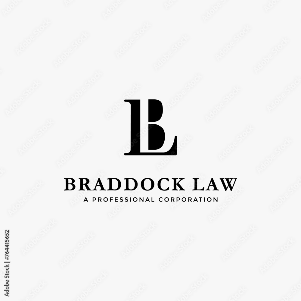 Initial letter logo B and L, BL LB monogram logo icon on white background Initial letter logo B and L, BL LB monogram logo icon on white background