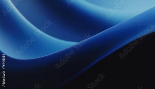 Blue abstract smooth wave shape