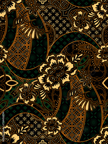 Classic Indonesian batik designs for covers, digital printing and industrial needs
