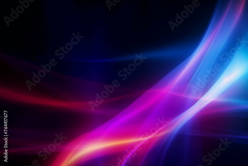 colorful neon rainbow aurora borealis or laser light leaks texture on black background
