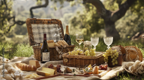 picnic in the forest - Luxury Al Fresco: The Wine Picnic