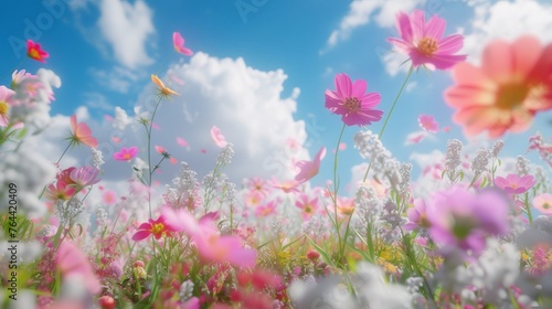 flowers summer background © megavectors