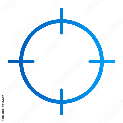 This is the Target icon from the Sport icon collection with an Outline gradient style