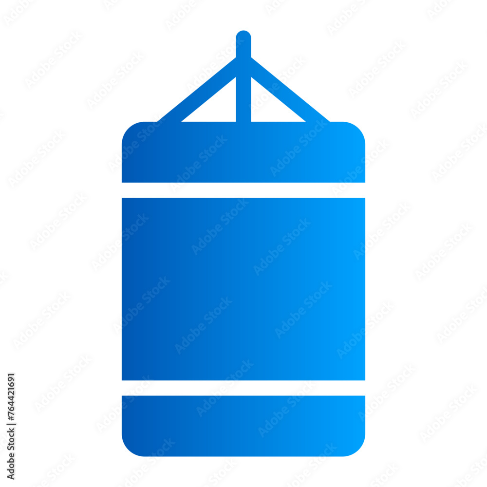 This is the Boxing Bag icon from the Sport icon collection with an solid gradient style This is the Boxing Bag icon from the Sport icon collection with an solid gradient style
