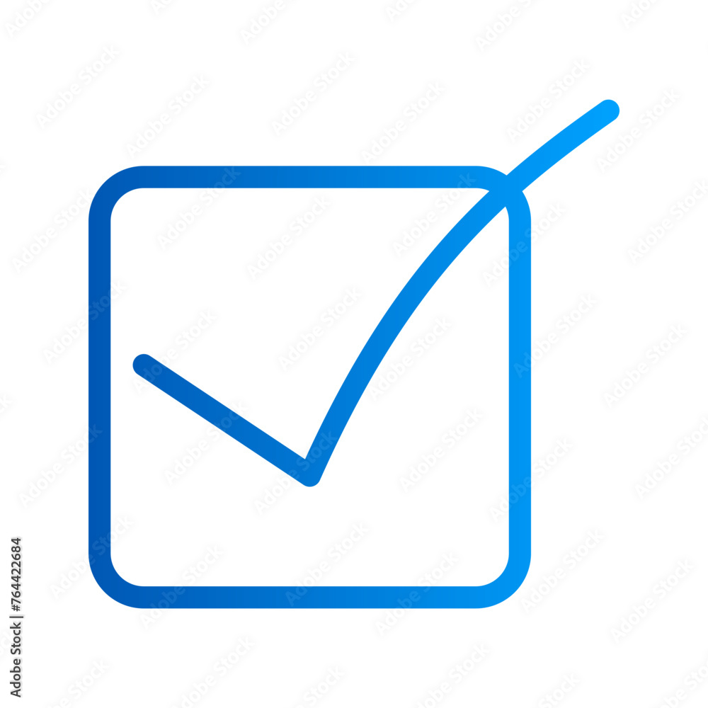 This is the Check icon from the Tools and Construction icon collection with an Outline gradient style This is the Check icon from the Tools and Construction icon collection with an Outline gradient style