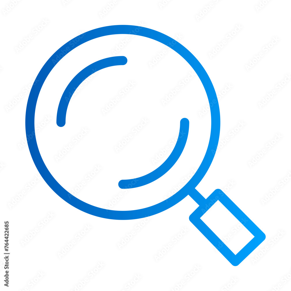 This is the Search icon from the Tools and Construction icon collection with an Outline gradient style This is the Search icon from the Tools and Construction icon collection with an Outline gradient style