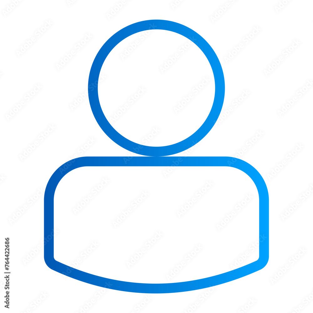This is the Profile icon from the Tools and Construction icon collection with an Outline gradient style This is the Profile icon from the Tools and Construction icon collection with an Outline gradient style
