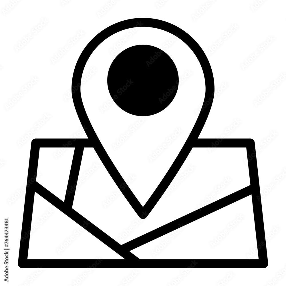This is the Location icon from the Tools and Construction icon collection with an mixed style This is the Location icon from the Tools and Construction icon collection with an mixed style